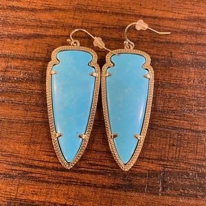 Kendra Scott Skylar Earring in Turquoise/Gold